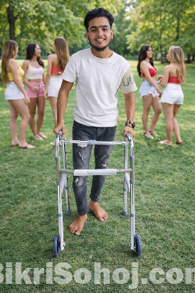 Premium Adjustable Walking Frame with Wheels